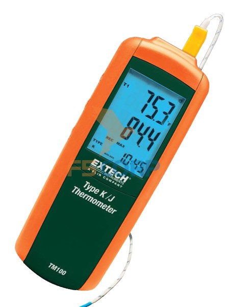 MÁY ĐO NHIỆT ĐỘ KIỂU K/J (1ĐẦU DÒ)-Extech TM100