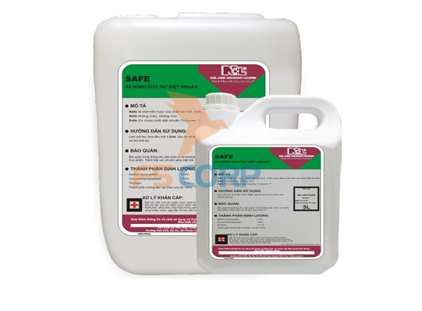 Xà phòng rửa tay diệt khuẩn Safe-20L