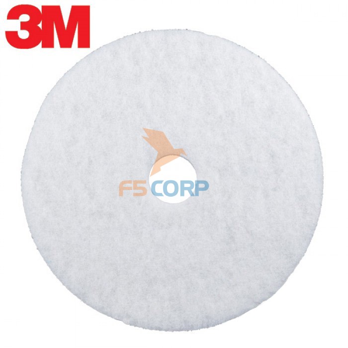 Pad chà sàn 3M 20 inch trắng thùng 5 cái