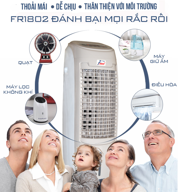 Quạt điều hòa Fred FR1802