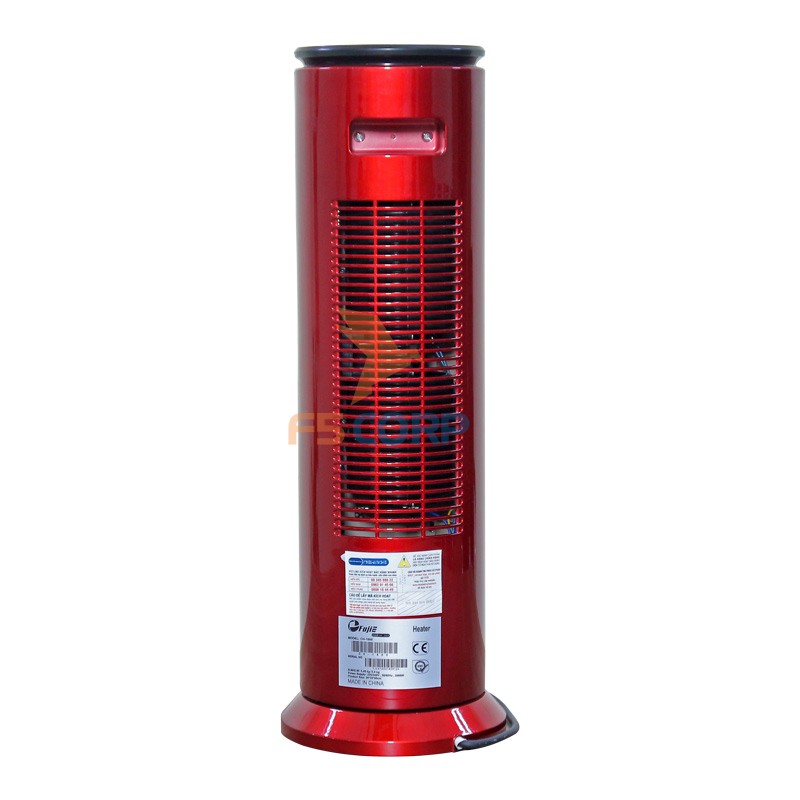 Quạt Sưởi Gốm Ceramic FujiE CH-1600 Màu Đỏ + Đen