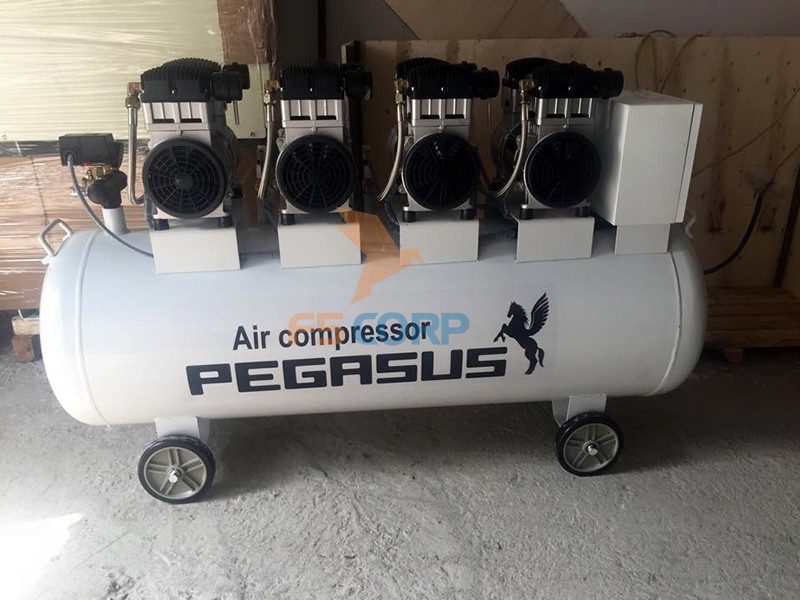 Máy nén khí không dầu giảm âm Pegasus TM-OF1100x4-330L