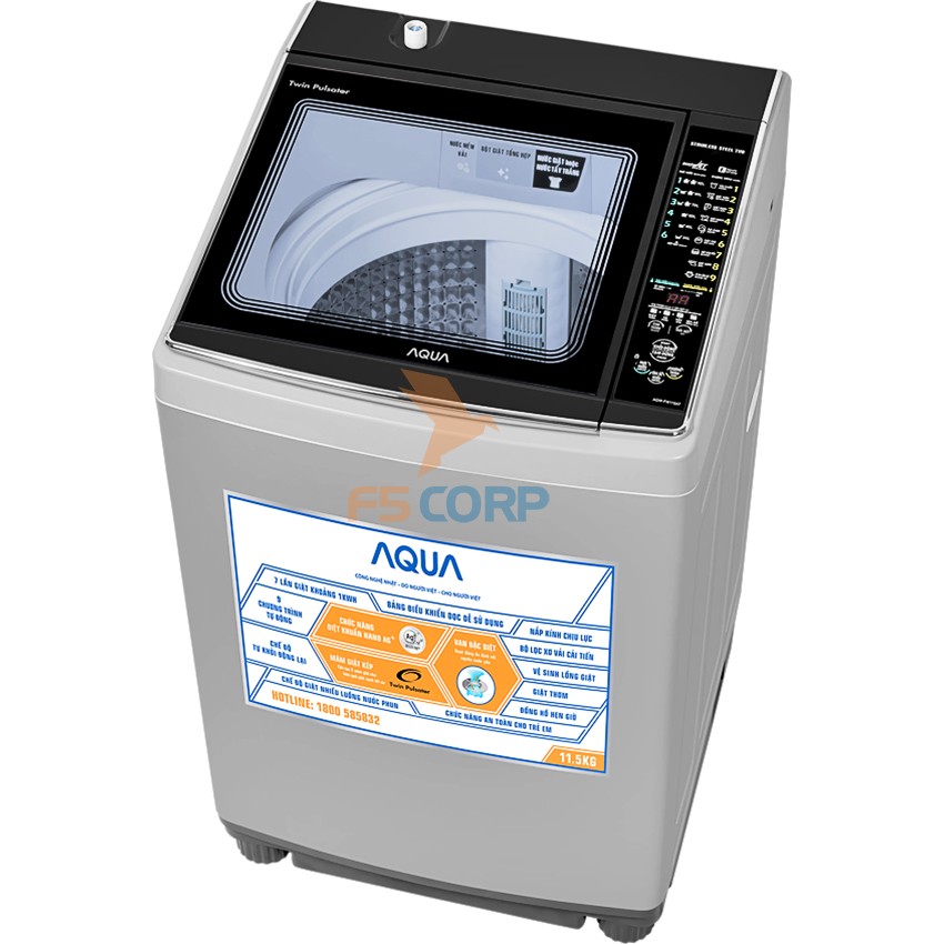 Máy giặt Aqua Inverter 11,5 Kg AQW-FW115AT
