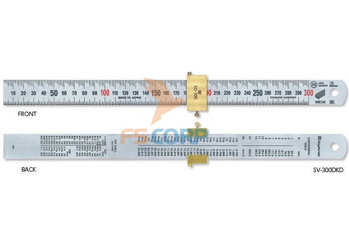 Thước lá inox thẳng đo sâu vạch Niigata SV-150DKD