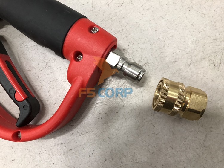 Súng rửa xe cao áp ngắn đỏ 5000psi - G08