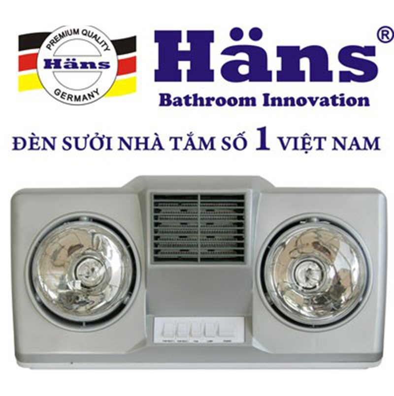 Đèn sưởi 2 bóng Hans H2B