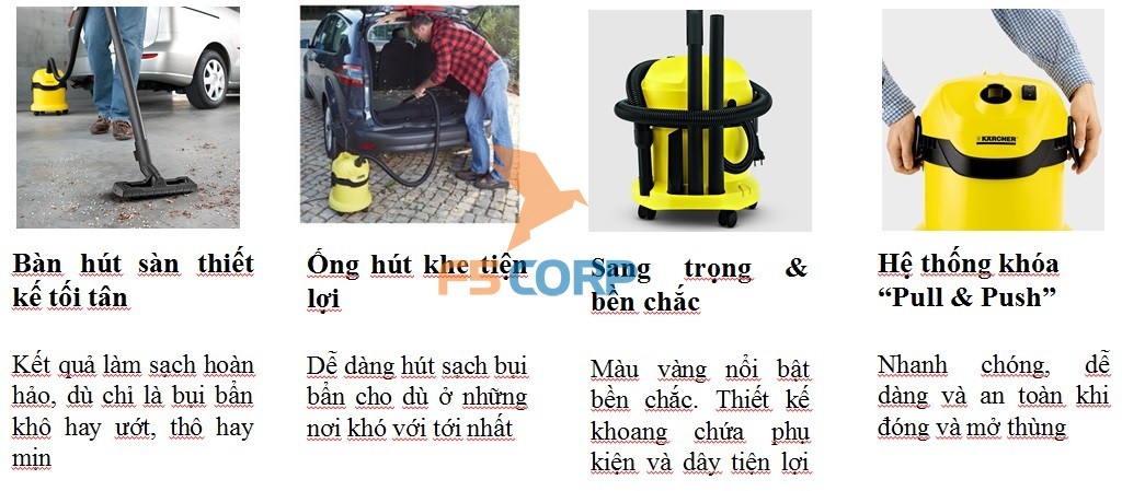 Máy hút bụi nước Karcher WD 4 Premium (1.348-150.0)