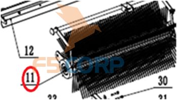 Chổi chính xe quét CW-103/2