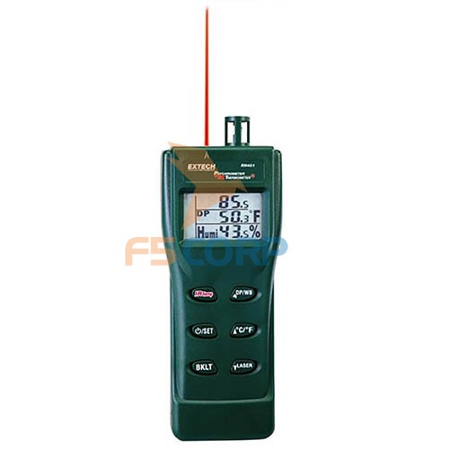 MÁY ĐO ĐỘ ẨM TÍCH HỢP NHIỆT KẾ HỒNG NGOẠI - EXTECH RH401