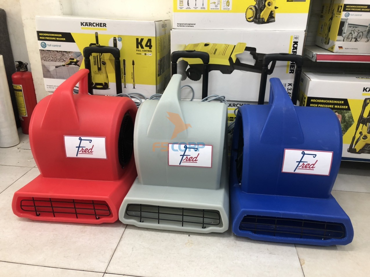 Quạt thổi thảm 3 tốc độ Fred 900D