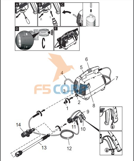 Máy rửa xe áp lực cao Karcher K2.420 Air Con *KAP (1.601-110.0)