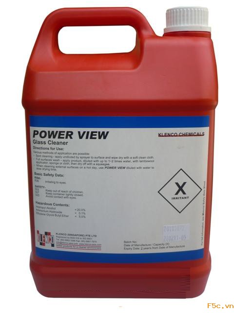 Dung dịch lau kính Klenco  Power View 5l