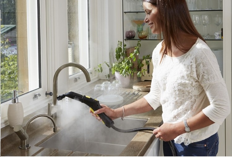 Máy làm sạch bằng hơi nước Karcher SC1 Premium + FK