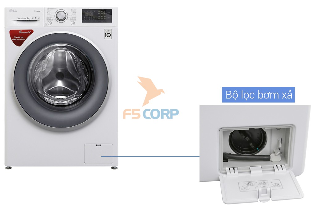 Máy giặt LG Inverter 9 kg FC1409S3W