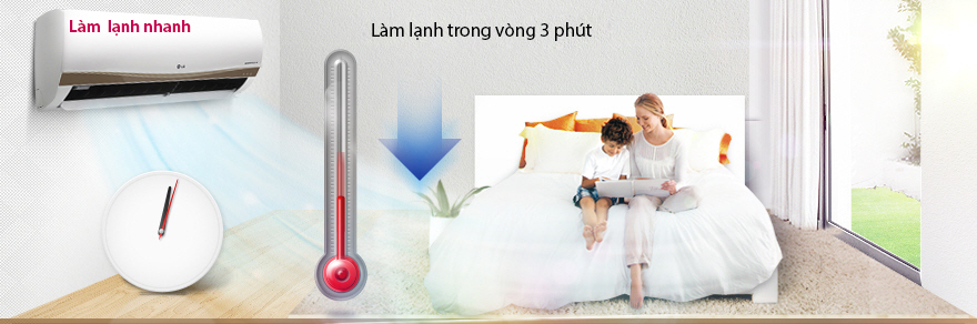 Điều hòa treo tường LG 2 chiều Inverter B18ENC