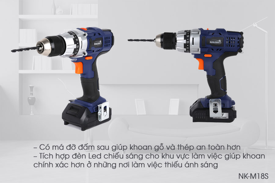 Máy khoan không dây Nikawa NK-M18S