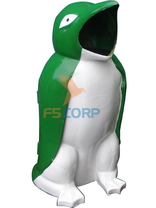 Thùng rác nhựa Composite chim cánh cụt