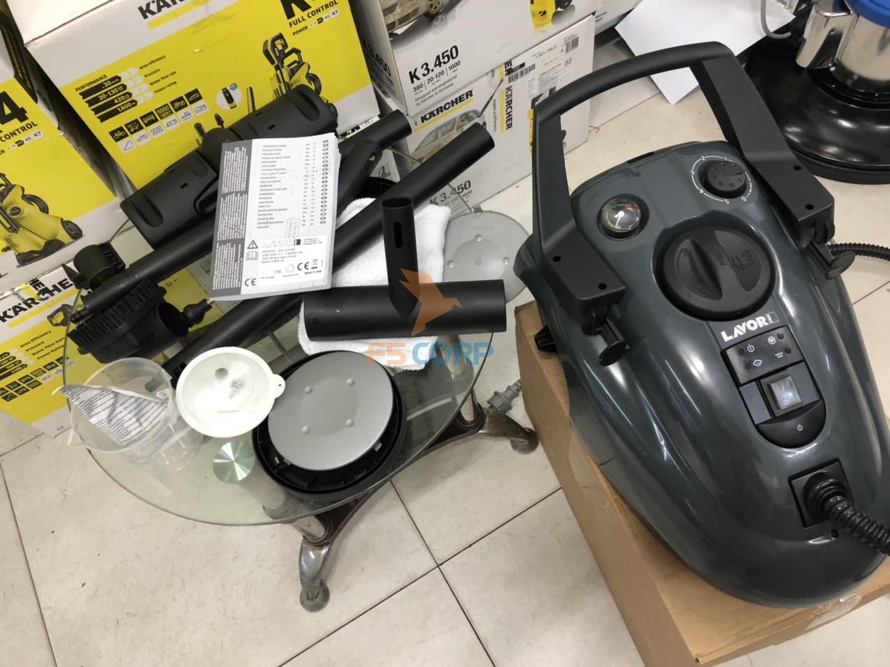 Máy làm sạch hơi nước nóng Lavor GV Kone