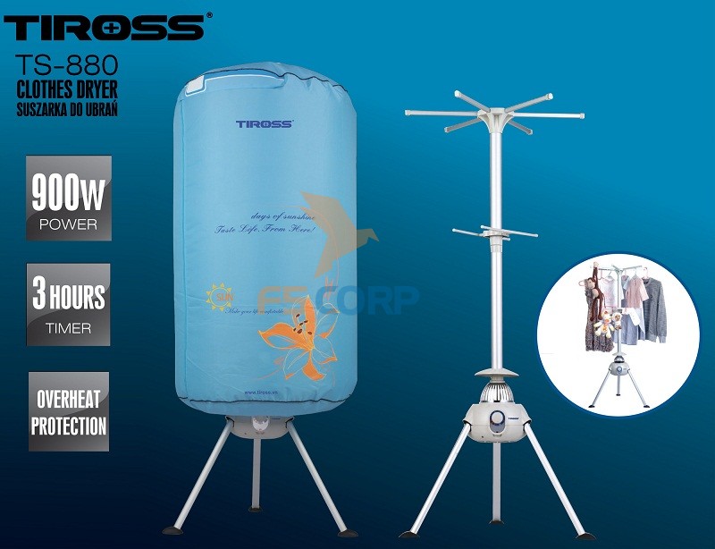 Tủ sấy quần áo Tiross TS880