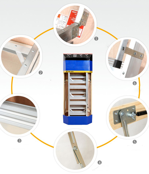 Thang nhôm gác xếp Nikawa LDA-2510