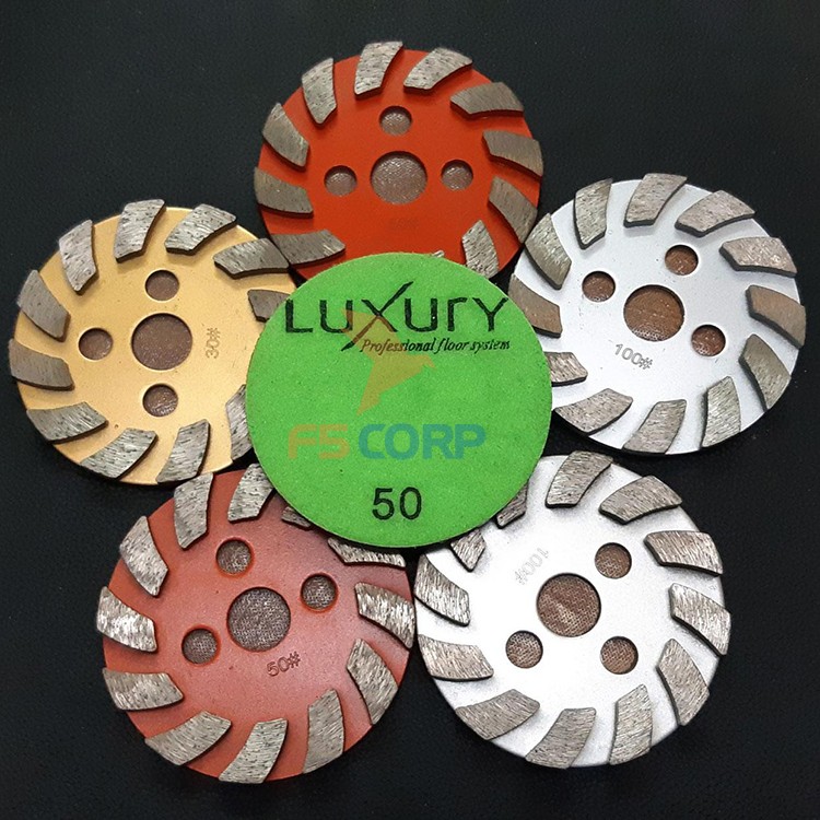 Bộ 6 Đĩa mài - phíp mài, phá sàn đá sàn bê tông LXR HF12