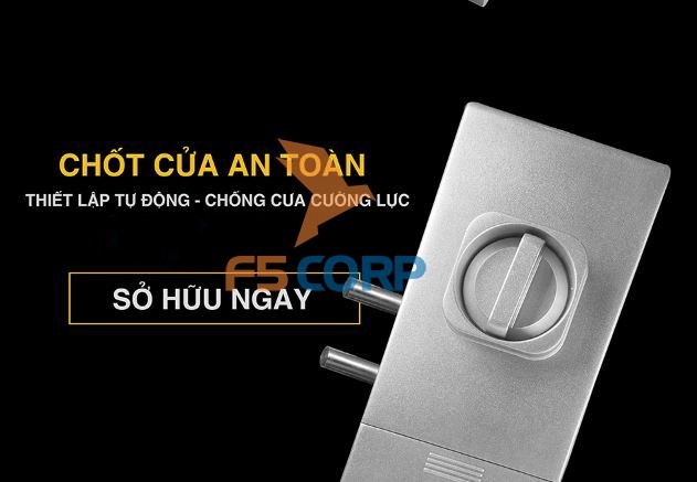 Khóa cửa vân tay cao cấp 5A GLASS