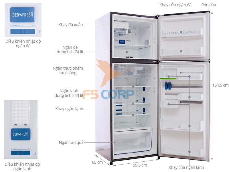 Tủ lạnh Electrolux ETB3200PE-RVN