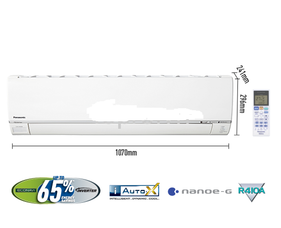 Điều hòa Panasonic 1 chiều Inverter CU/CS-S24RKH-8 2015 (Gas R410A)
