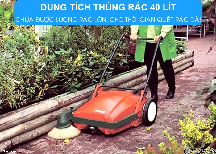 Xe quét rác đẩy tay Hako Sweepmaster M600
