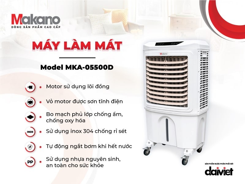 Quạt điều hòa Makano MKA-05500D