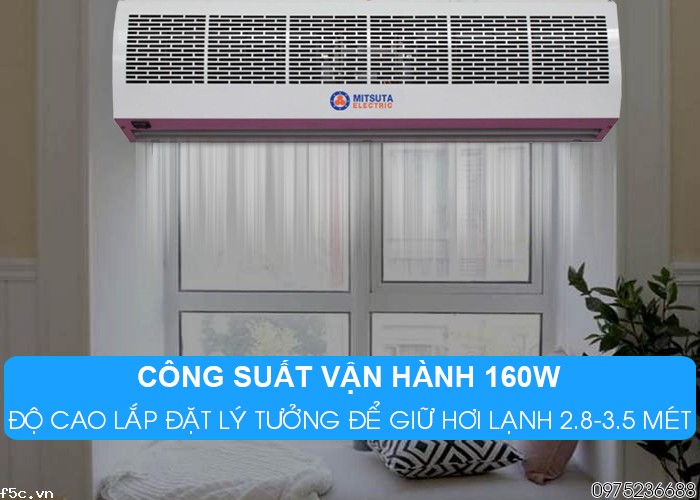 Quạt cắt gió điều hòa có điều khiển Mitsuta FM-1212S-K