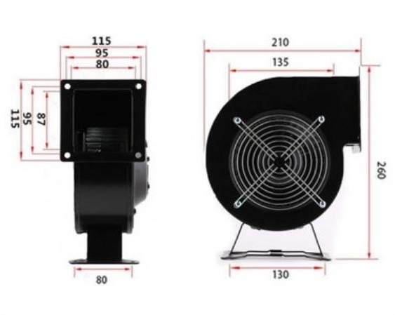 Quạt ly tâm mini KVC-350