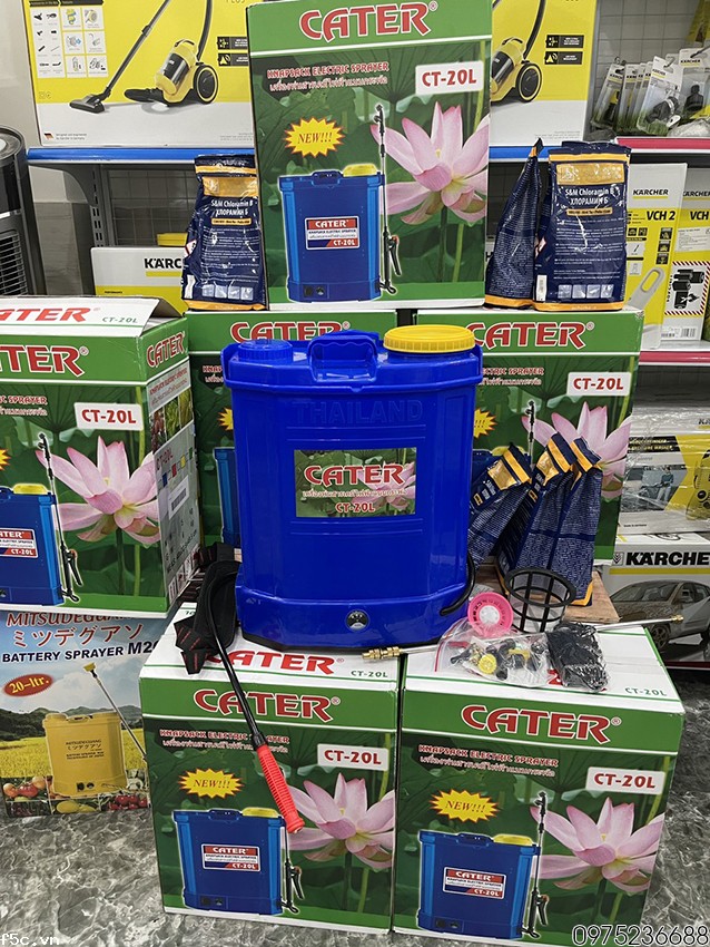 Máy phun thuốc khử trùng Cater CT-20L kèm súng phun Ymasuki Mist Bower F8