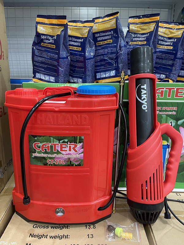 Máy phun thuốc khử trùng Cater CT-20L kèm súng phun Takyo