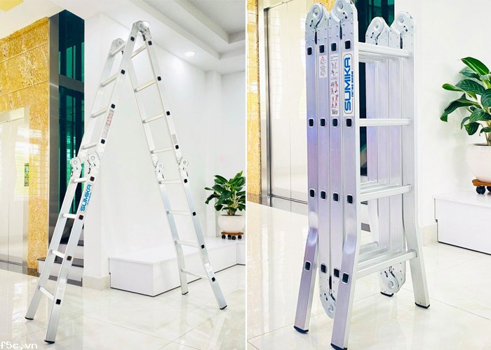 Thang nhôm gấp 4 đoạn Sumika SK-604