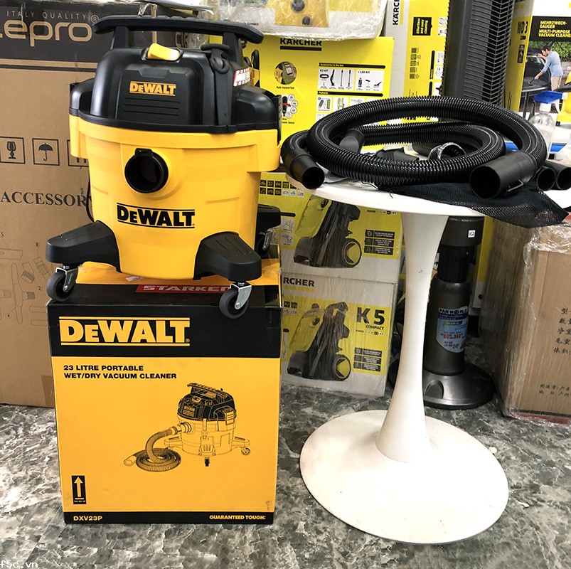 Máy hút bụi công nghiệp 3 chức năng 23 L Dewalt DXV23P - Ướt/Khô/Thổi 