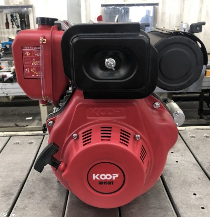 Động Cơ Diesel 10.7HP Koop KD195FE Có Đề
