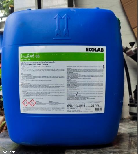 Chất tẩy rửa dầu mỡ gốc kiềm  ECOLAB TOPAX 66 21 KG.