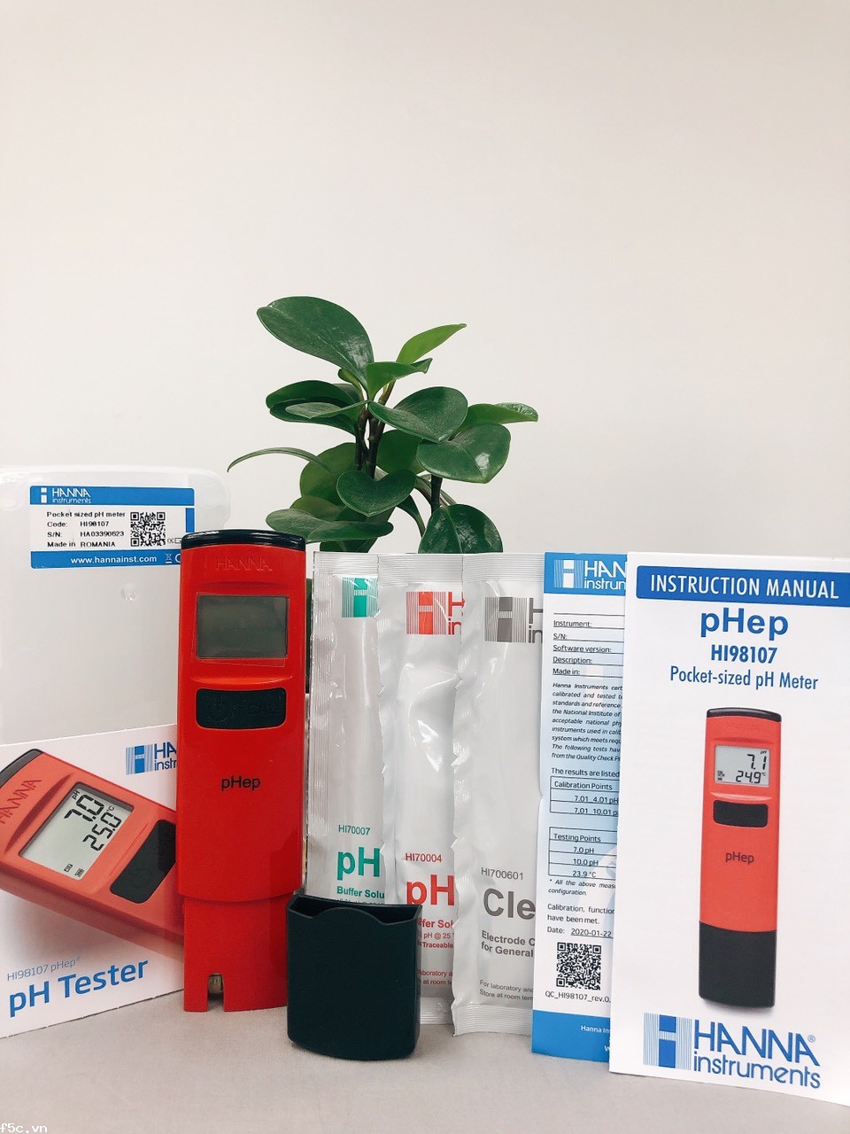 Bút Đo pH/Nhiệt Độ Với Độ Phân Giải 0.1pH HI98107