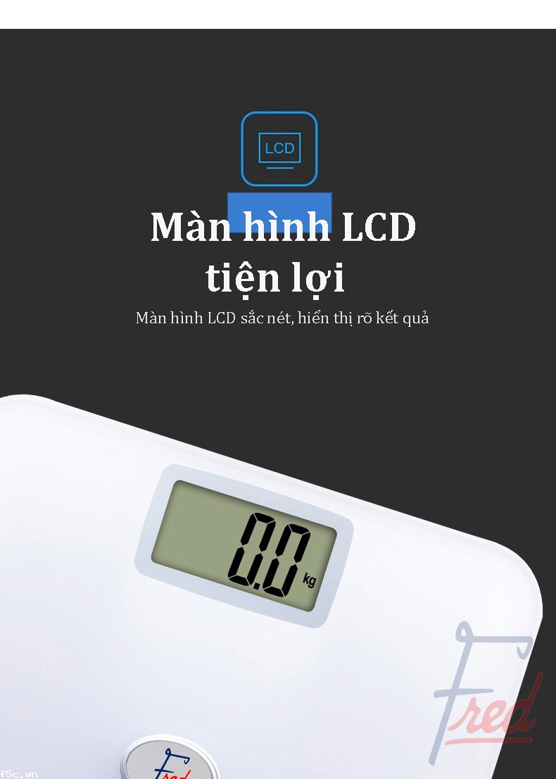 Cân sức khỏe điện tử Fred H15A không dùng pin tự tạo năng lượng