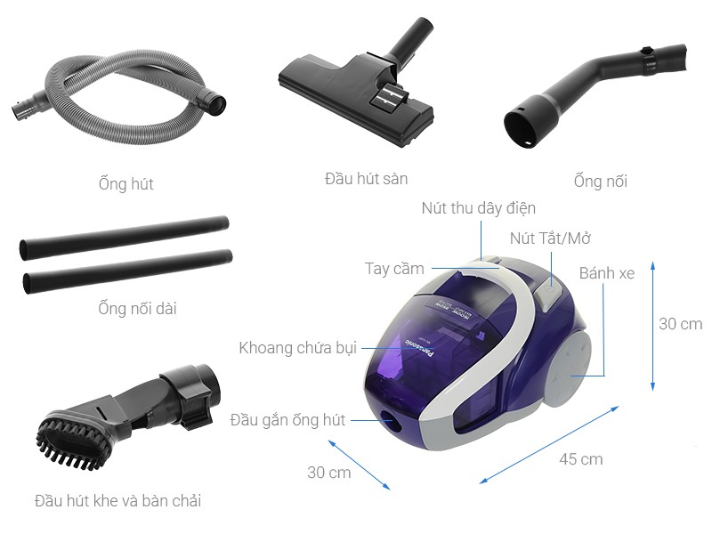 Máy hút bụi  Panasonic MC-CL431AN46
