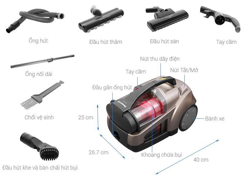 Máy hút bụi  Panasonic MC-CL787TN49