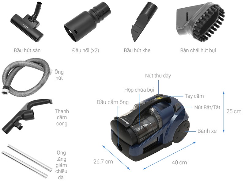 Máy hút bụi  Panasonic MC-CL573AN49