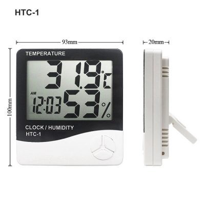 Đồng hồ đo nhiệt độ, độ ẩm treo tường trong nhà HTC1