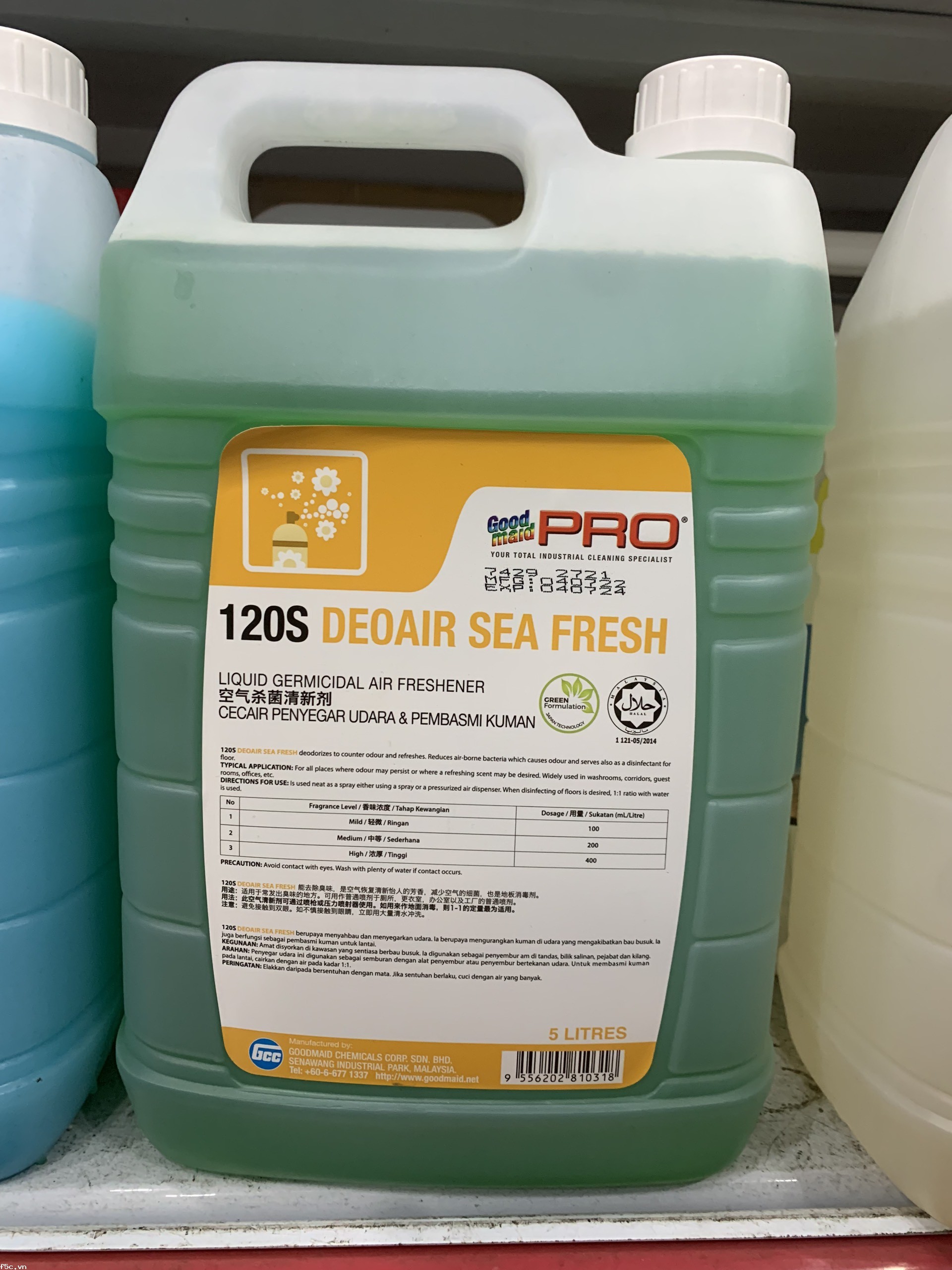 Nước hoa xịt phòng, khử mùi thuốc lá mùi hôi Deoair Sea Blossom G120S (5l)