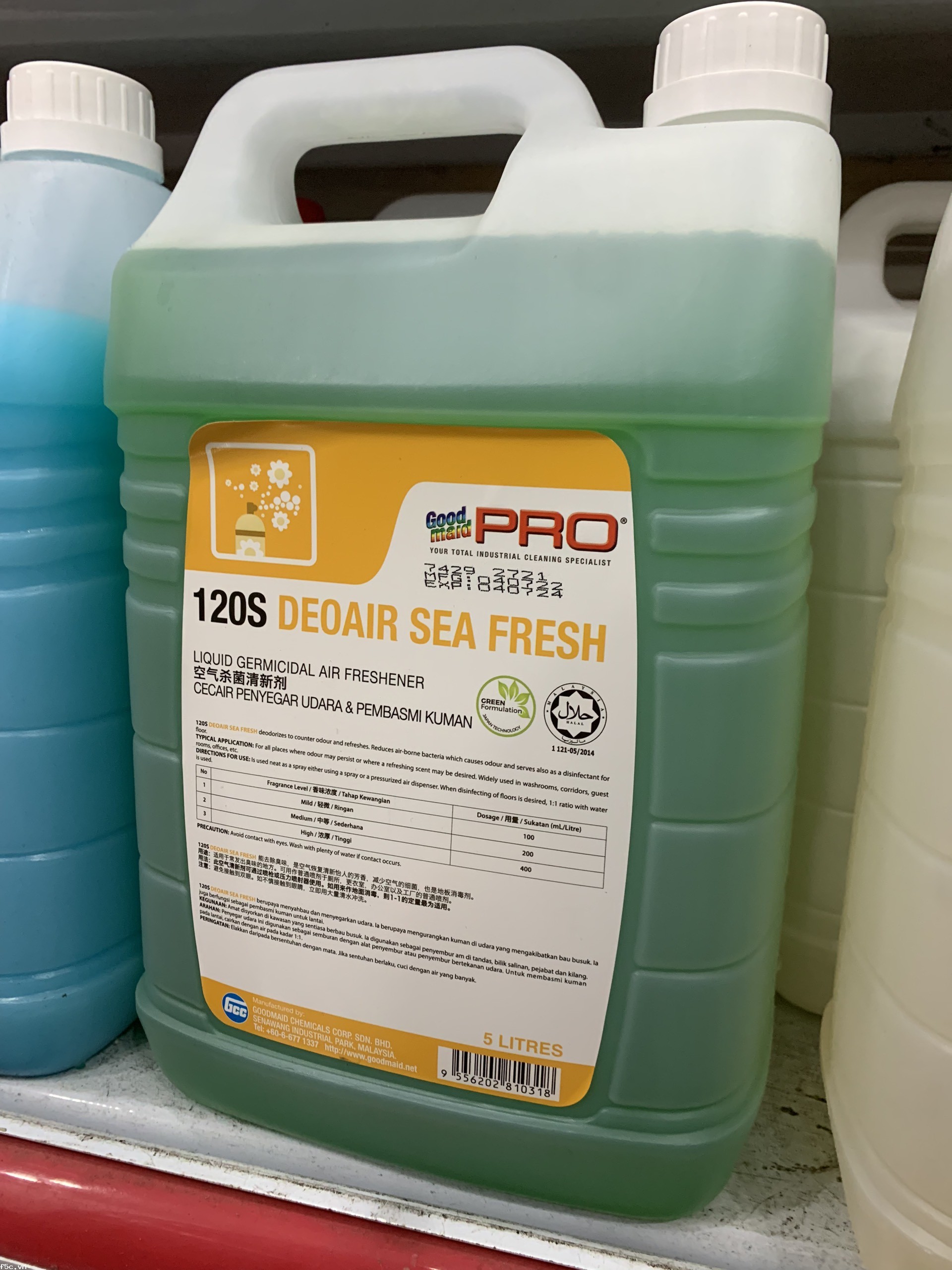 Nước hoa xịt phòng, khử mùi thuốc lá mùi hôi Deoair Sea Blossom G120S (5l)