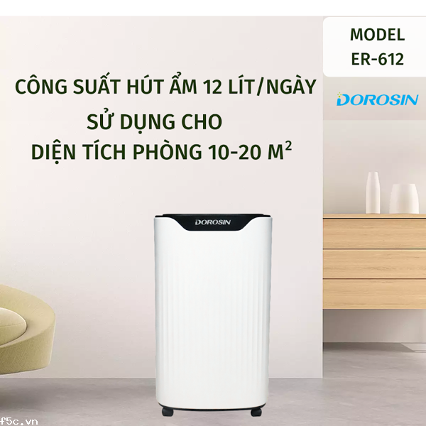 Máy Hút Ẩm Dorosin ER-612 Công Suất 12 Lít/Ngày