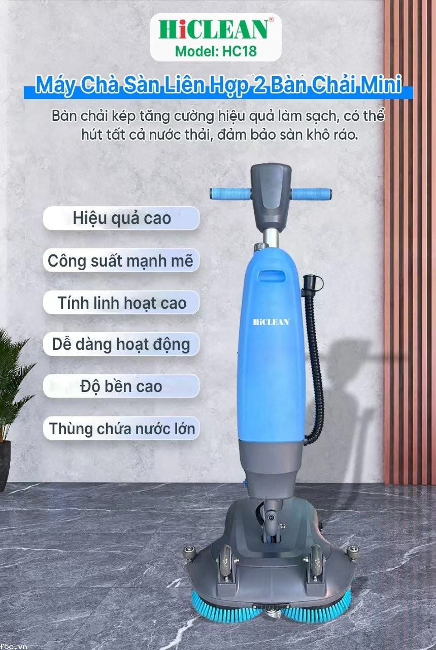 Máy chà sàn liên hợp mini HiClean HC18