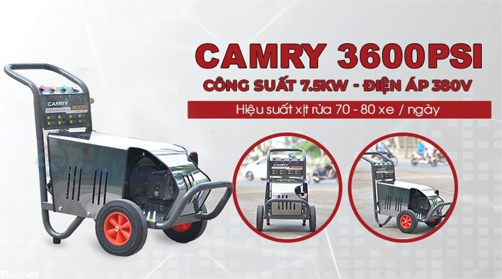 Máy xịt rửa xe cao áp Camry 3600