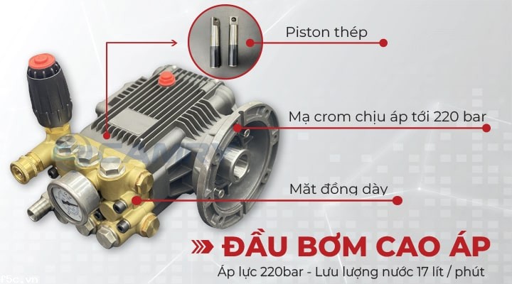 Máy xịt rửa xe cao áp Camry 3600